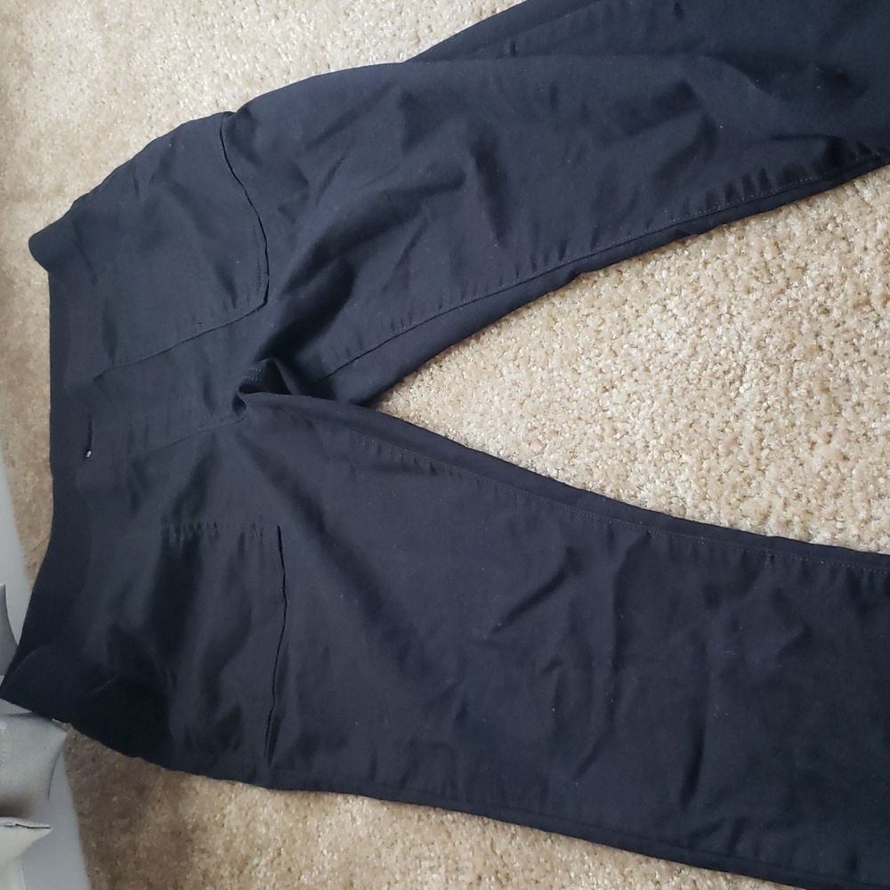 Black stretch pants